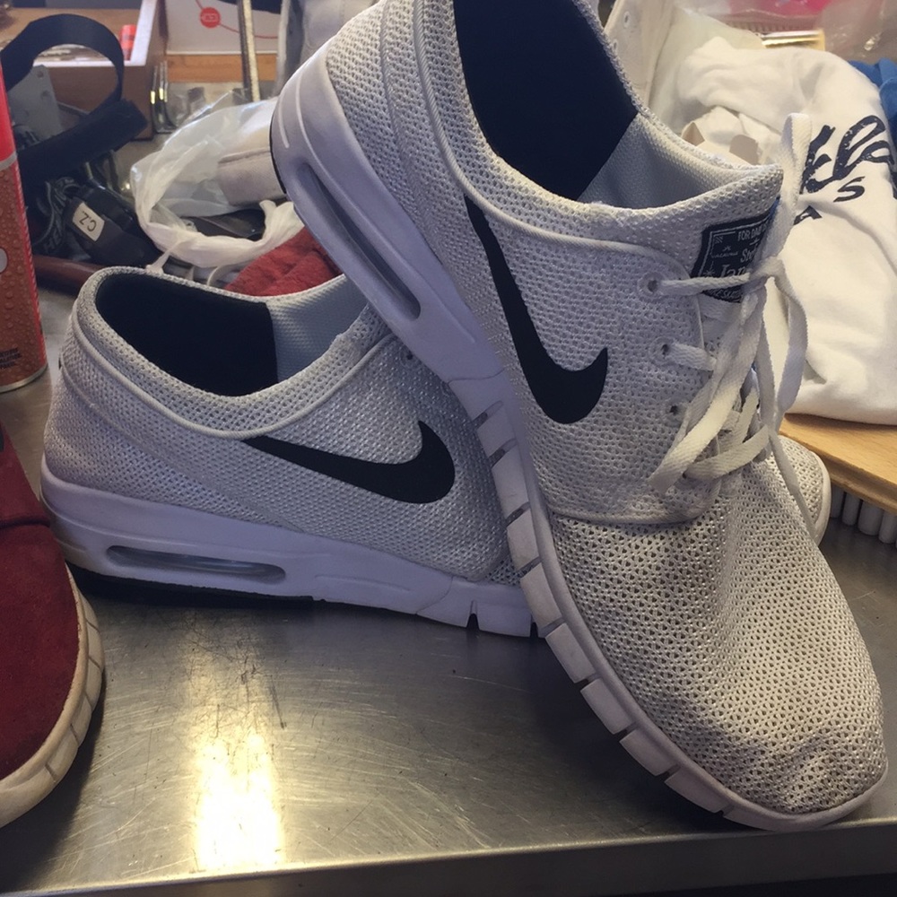 Nike Stefan Janoski white mesh clean